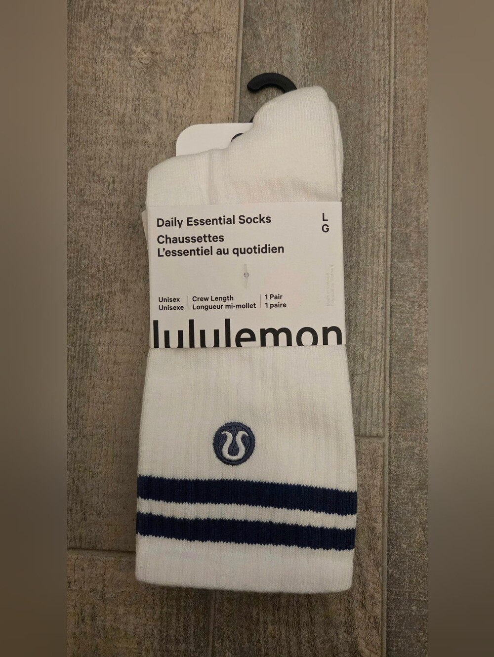 Lululemon Daily Essential Socks Size Large